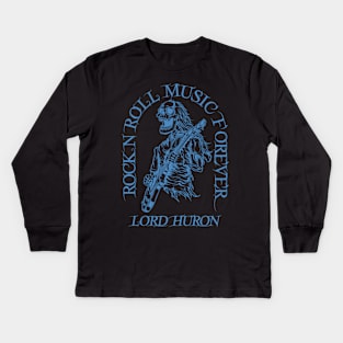 Lord Huron /// Skeleton Guitar Player Kids Long Sleeve T-Shirt